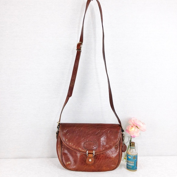 Oroton Bags Oroton Australia Brown Leather Crossbody Bag Poshmark